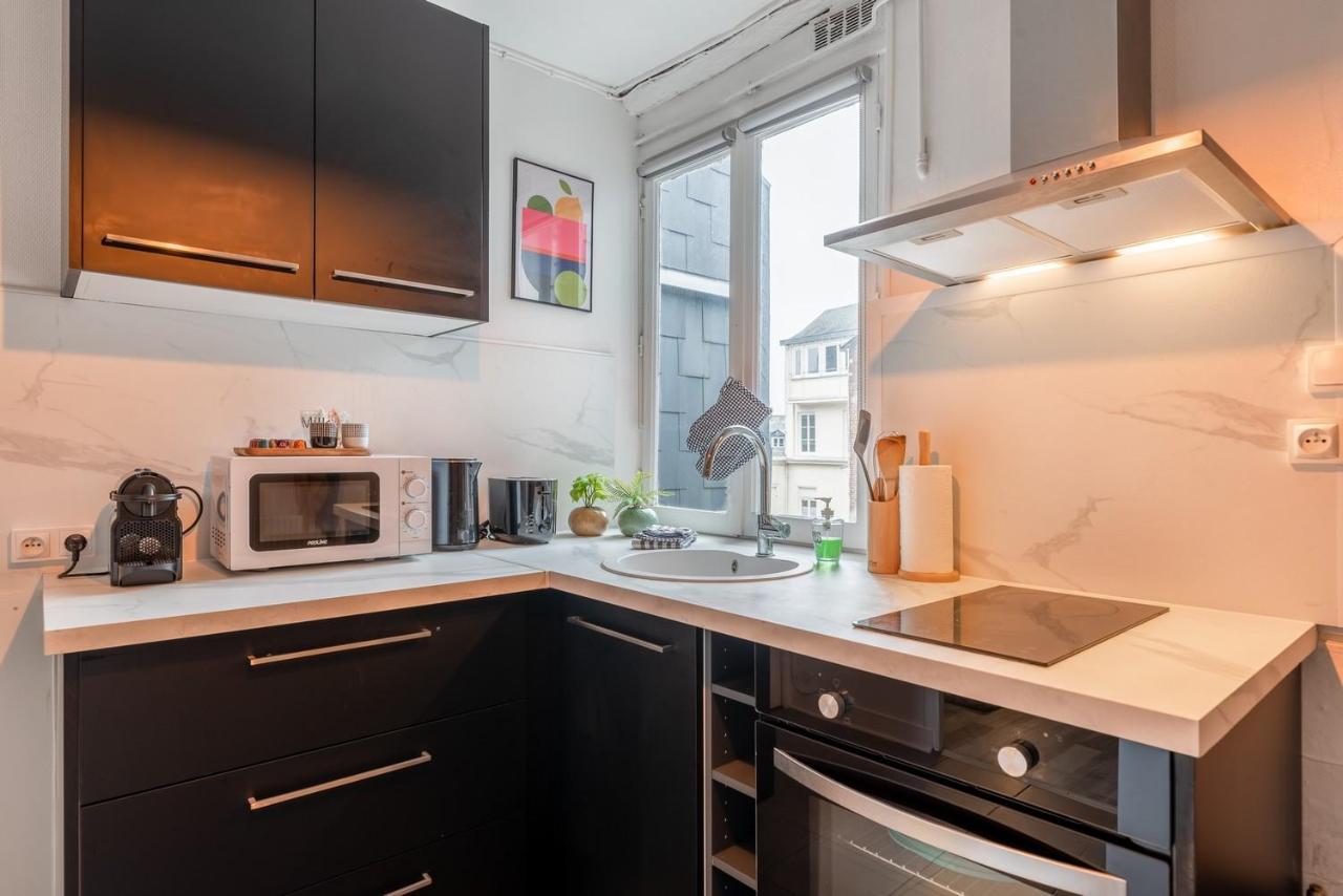 Olympe By Kleidos, Appartement 4P, Rue Calme, Centre Historique, Proche Gare Rouen Bagian luar foto