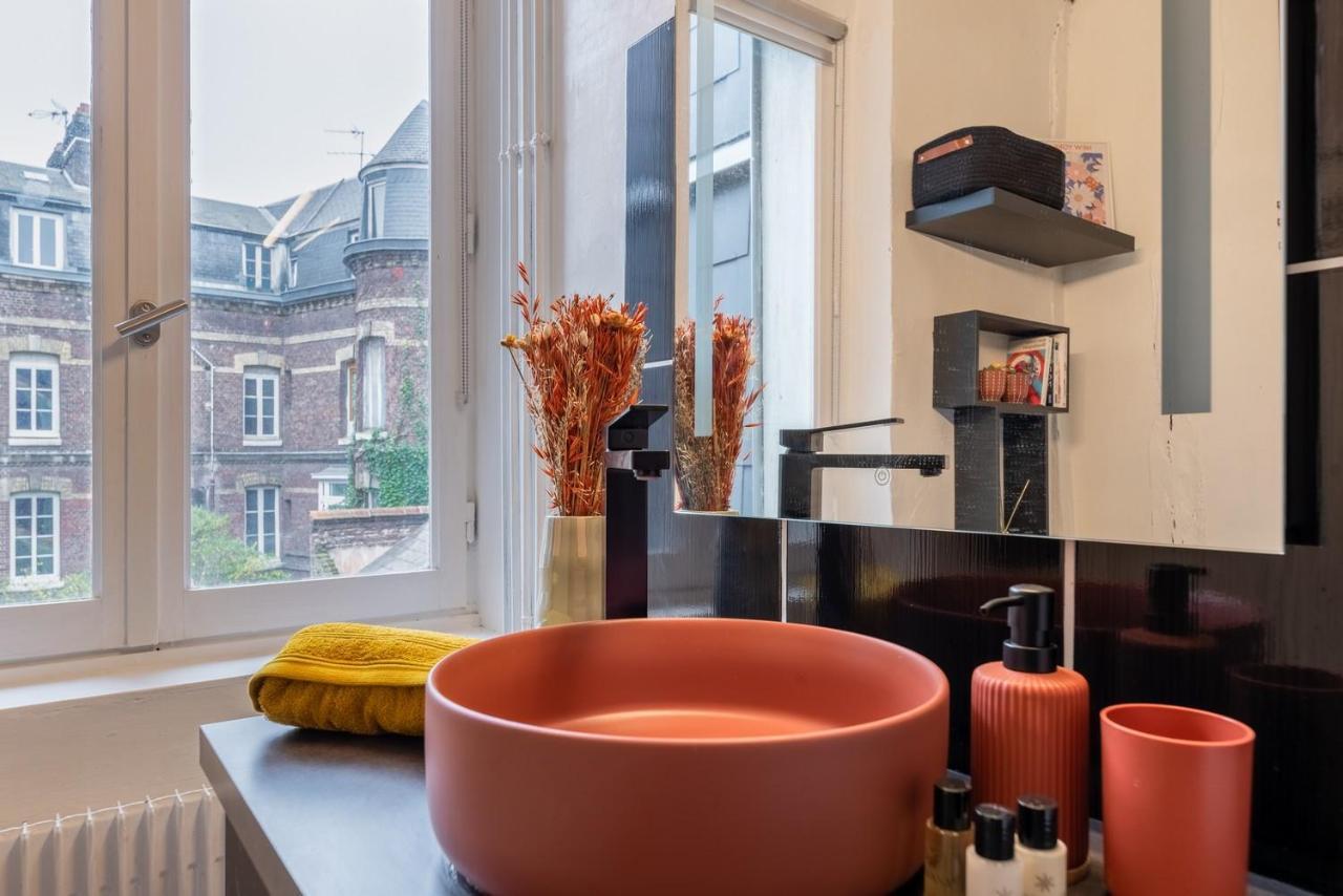 Olympe By Kleidos, Appartement 4P, Rue Calme, Centre Historique, Proche Gare Rouen Bagian luar foto
