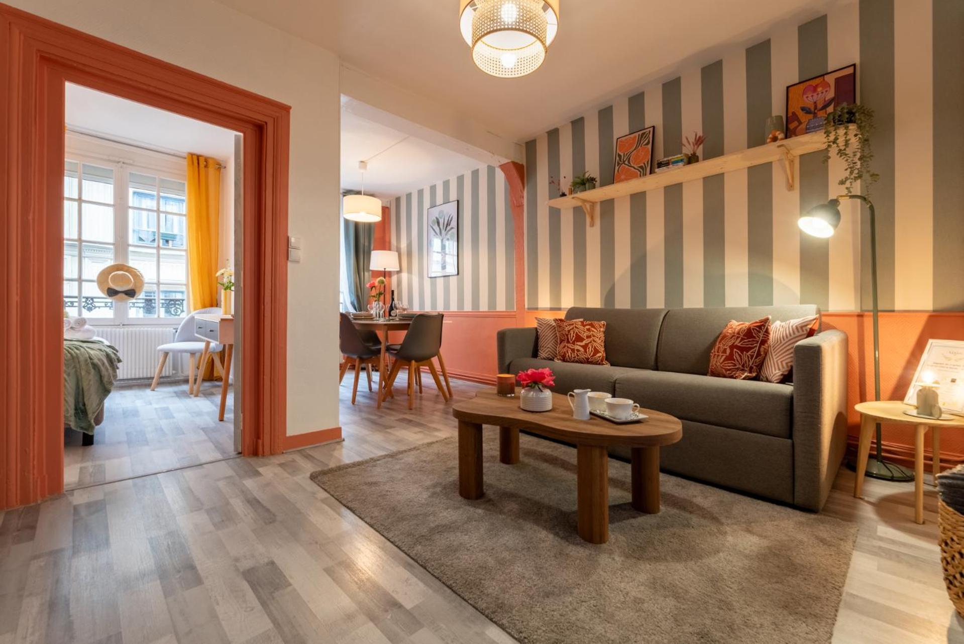 Olympe By Kleidos, Appartement 4P, Rue Calme, Centre Historique, Proche Gare Rouen Bagian luar foto